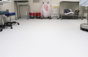 Operating room floor in Seattle VA Hospital