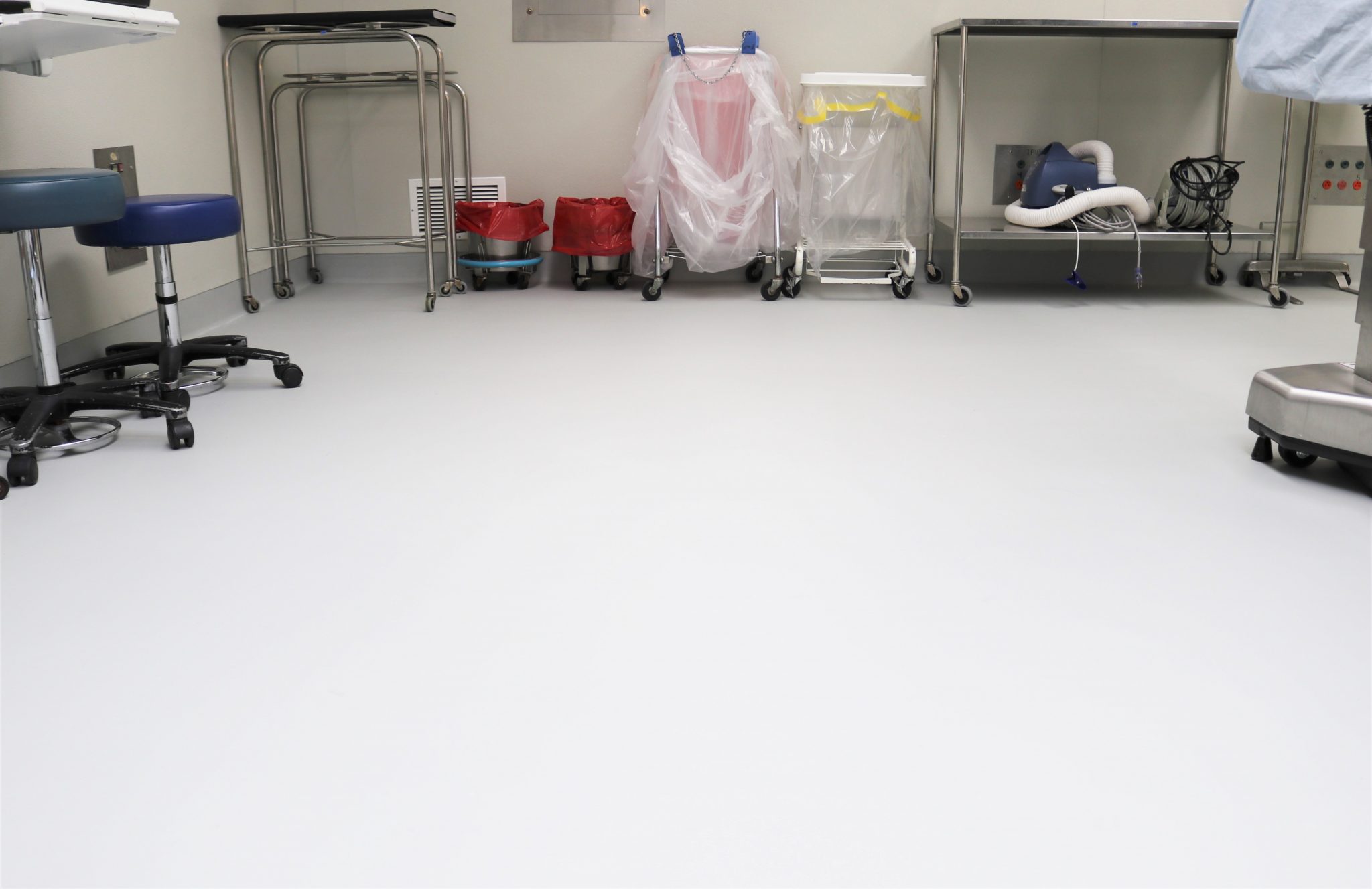 Operating room floor at Seattle VA Hospital